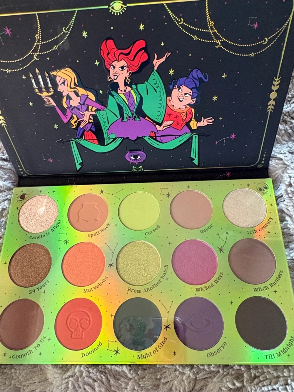 ColourPop Hocus Pocus 2 Palette with Trouble Brewing Super Shock Shadow